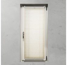 Fönster med plisségardin för avskildhet