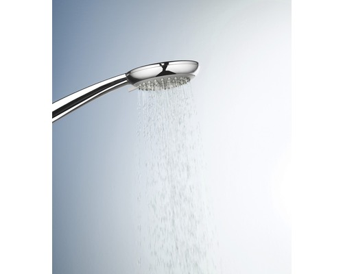 Handdusch med rinnande vatten