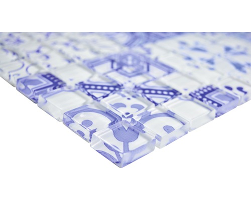 Mosaikplatta med blommönster för vägg och golv