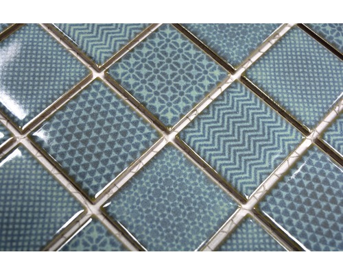 Mosaikplatta med olika mönster