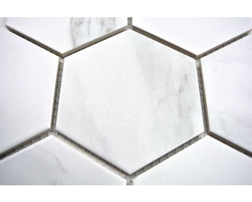 Sexkantig marmorplatta