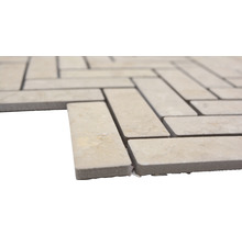 Mosaikplattor i fiskbensmönster