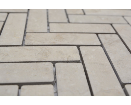 Mosaikplattor i fiskbensmönster