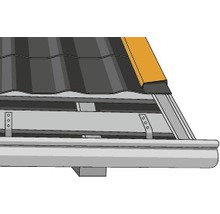 Vindskiveplåt PRECIT för takpanneplåt djupsvart RAL 9005 1000 x 95 x 100 mm-thumb-3