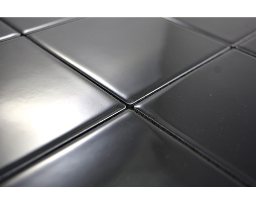 Närbild av glänsande, kvadratiska plattor