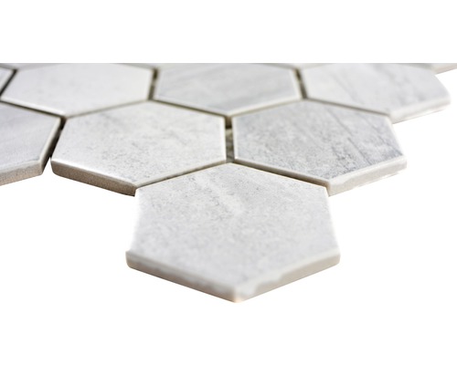 Sexkantiga plattor av stengods