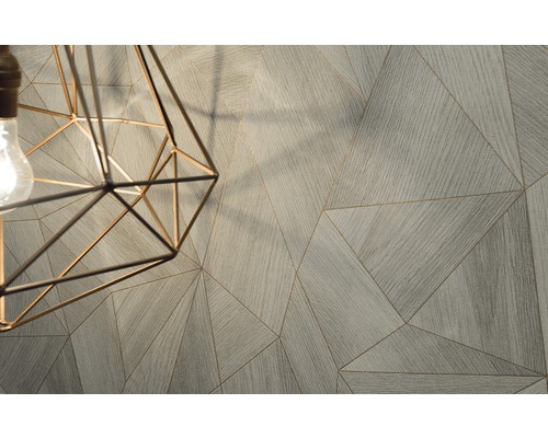 Tapet med geometriskt mönster och trästruktur