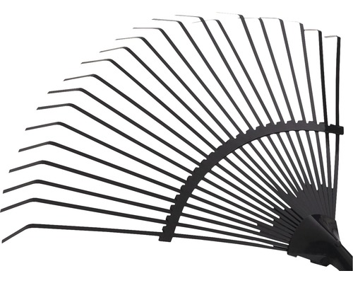 Lövraka i metall med pinnar