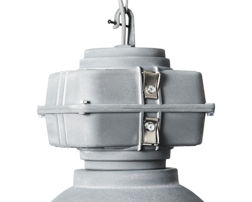 Detalj av en grå hänglampa