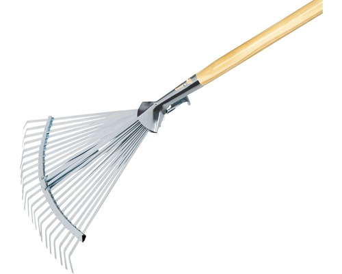 Metallräfsa med träskaft