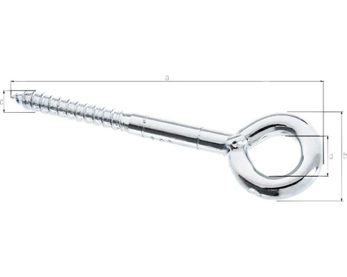 Ögleskruv med måttangivelser