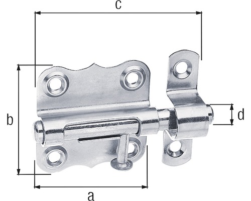 Dörrreglar med måttangivelser