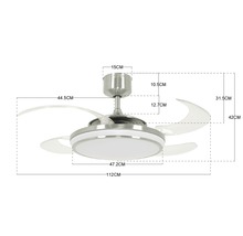 Takfläkt FANAWAY EVO 1 borstad krom LED