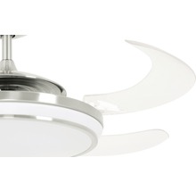 Takfläkt FANAWAY EVO 1 borstad krom LED