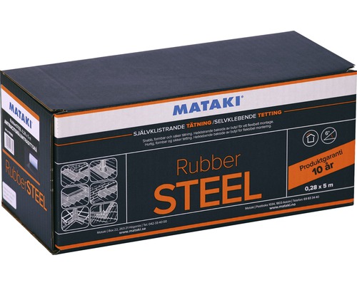 Mataki Rubber Steel tätningsband, förpackning