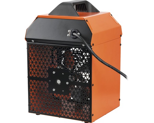 Elektrisk byggvärmare med skyddsgaller