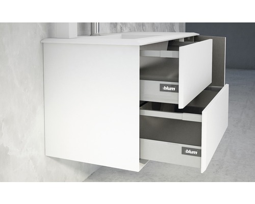 Tvättställsskåp med två öppna lådor