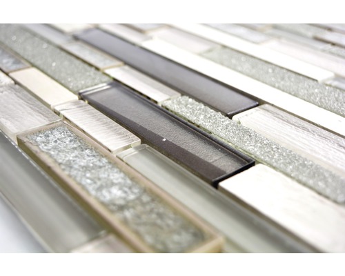 Glasmosaikplatta med rektangulära element