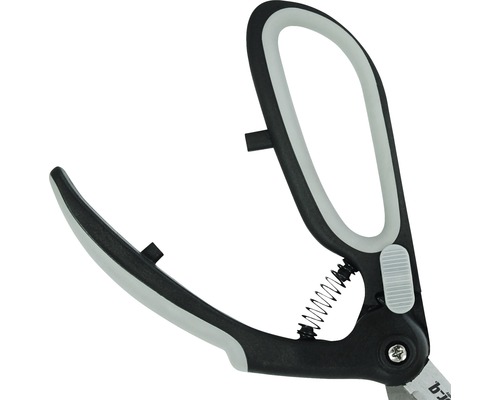 Trädgårdssax med öppningsfjäder och spärr