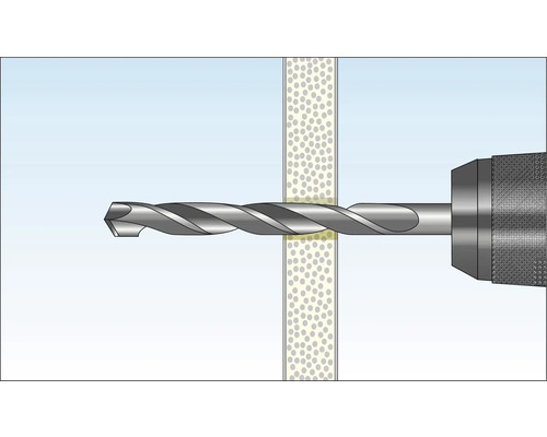 En spiralborr borrar genom ett material