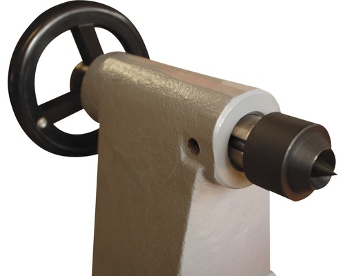 Svarv dubbdocka med handhjul för träbearbetning