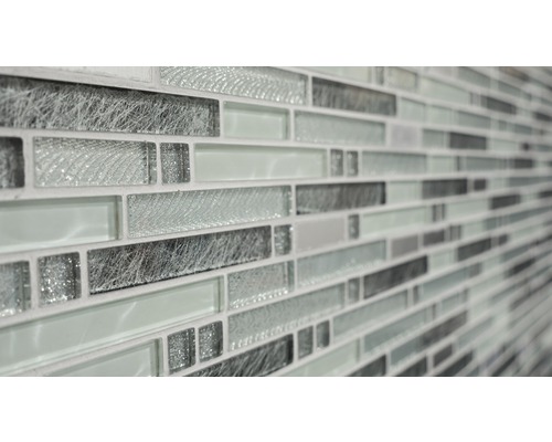 Mosaikplatta med glas- och metalleffekt