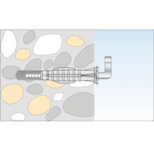 TOX Universalplugg med hake Pirat Bill-L, 4 styck
