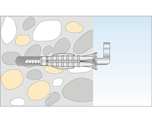 Expander med skruv i väggen