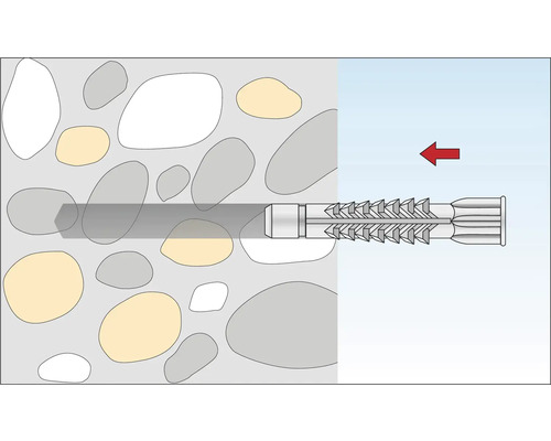 Illustration av en plugg fäst i en vägg
