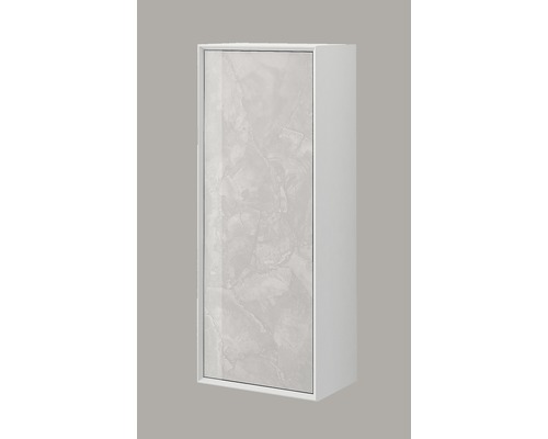 Hängande badrumsskåp med marmorlook