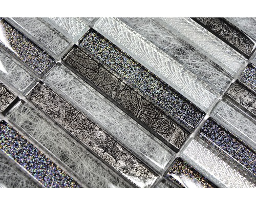 Detaljvy av mosaikplatta av glas