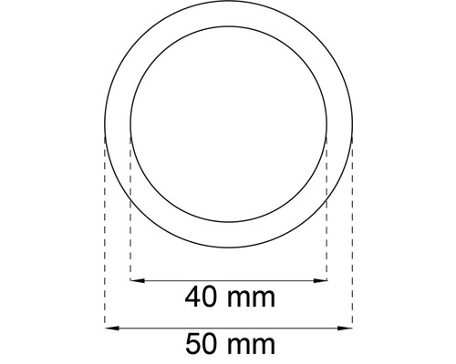 Bild av en ring som mäter 40 millimeter och 50 millimeter