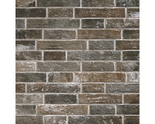 Muur av rektangulära väggplattor med stenutseende