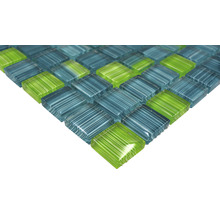 Mosaik glas Crystal XCM 8250 30,2x32,7 cm grön