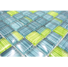 Mosaik glas Crystal XCM 8250 30,2x32,7 cm grön