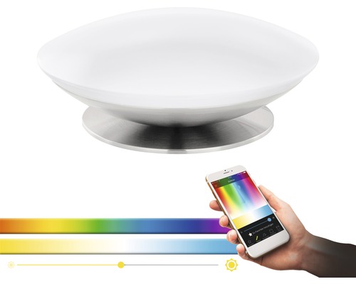 Vit taklampa med smartphonekontroll