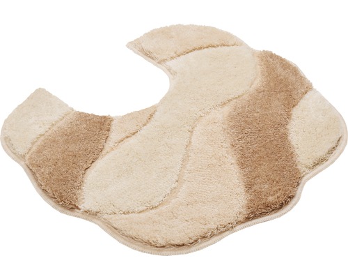 Beige toalettmatta med mönster