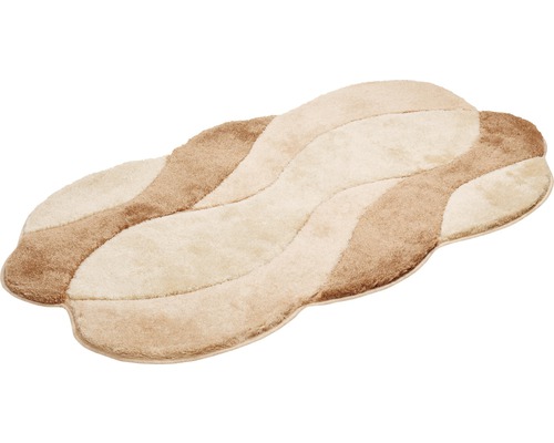 Badrumsmatta med vågigt mönster