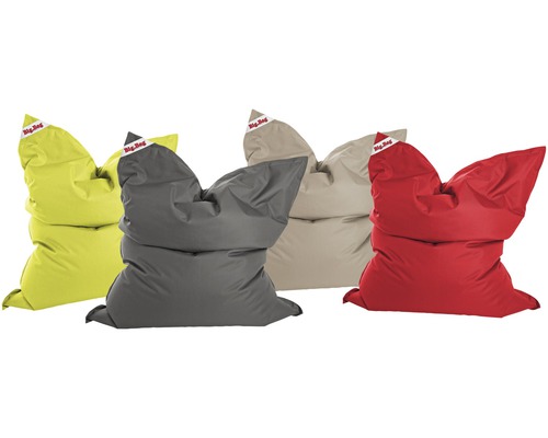 Flera Big Bag sittpuffar i olika färger