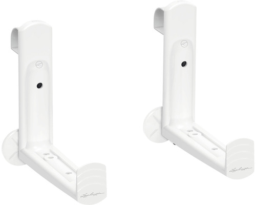 Två vita Lechuza väggfästen