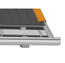 Vindskivebeslag PRECIT för trapetsplåt H12 antracitgrå RAL 7016 1000 x 40 x 100 mm-thumb-3