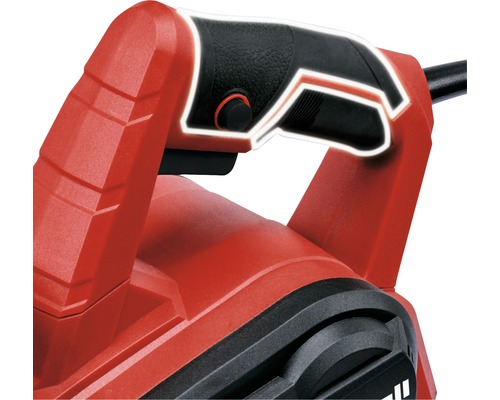 Detaljvy av handtaget på en hyvelmaskin