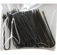 Förpackning med fäststift av metall