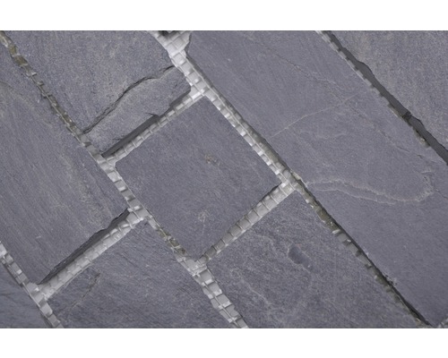 Närbild av skiffermosaikplattor