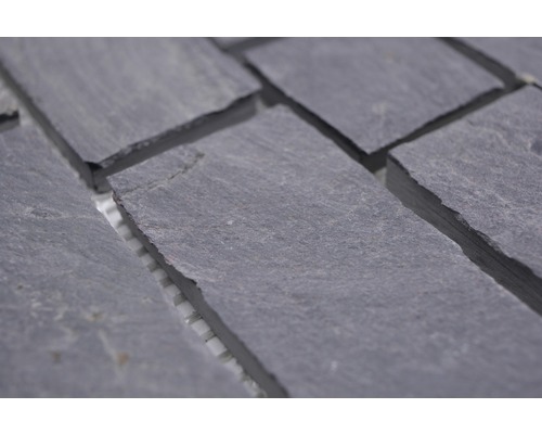 Närbild av skiffermosaikplattor