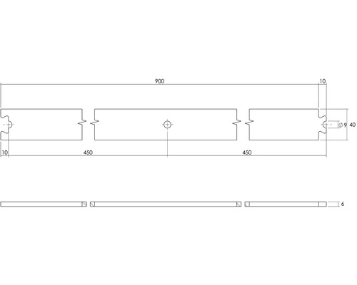 Teknisk ritning av ett trä med dimensioner
