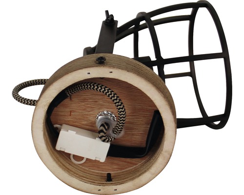 Taklampa med lampskärm i metallgaller