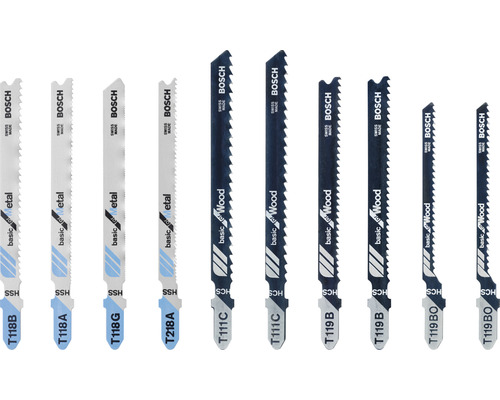 Diverse sticksågblad för metall och trä från Bosch