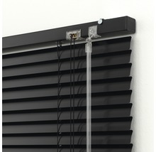 Svarta persienner med reglage