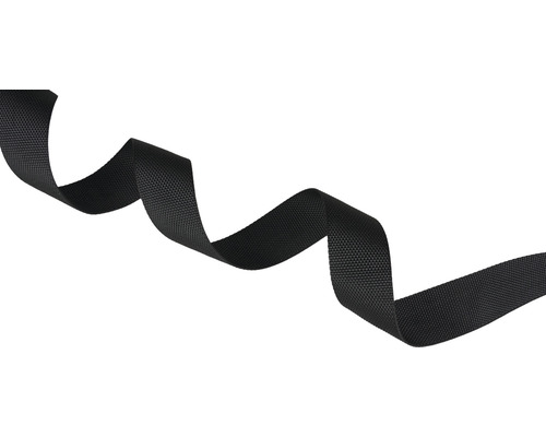 Svart textilband